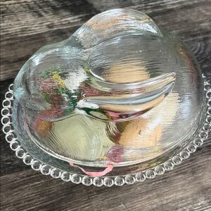 Glass Bunny on nest